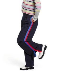 La Ligne x Target - Women's Side Stripe Wide Leg Trousers Y2K Navy Red Size 2X